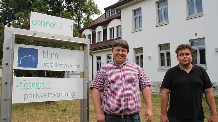 Voller Energie: Inhaber Markus Blum und Geschäftsführer Christoph Schlötterer haben viele Ideen für das Gewerbe- und Industriegebiet conneKT.