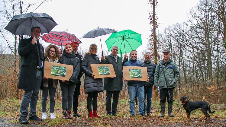 An der Aktion "Schulklimawald" sind vier Eberner Schulen sowie die Stadt Ebern und die Bayerische Forstverwaltung beteiligt. Foto: Teresa Hirschberg