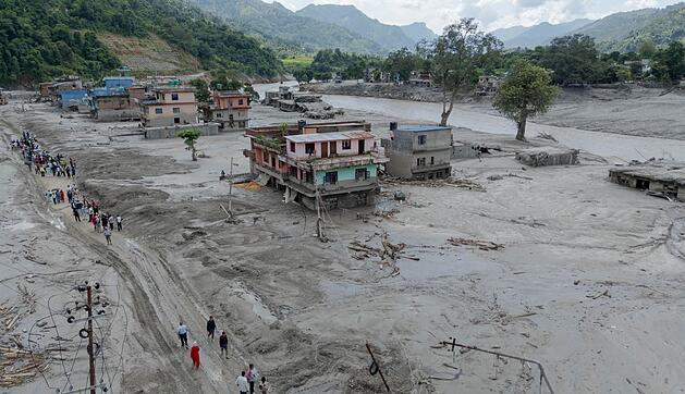 Sturzflut im Himalaya