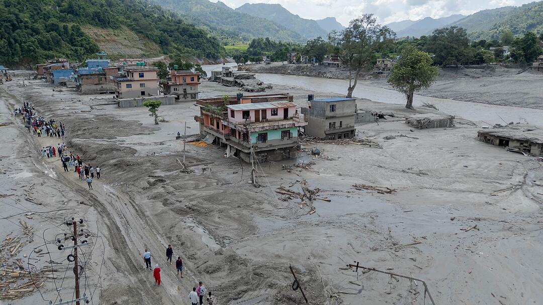 Sturzflut im Himalaya