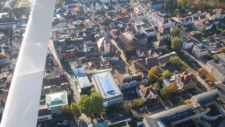 Das Landratsamt aus der Luft. Foto: Ralf Ruppert