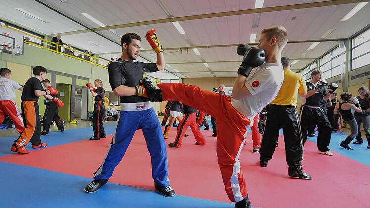 Beim Kampfsport-Training in Rannungen. Foto: Hopf