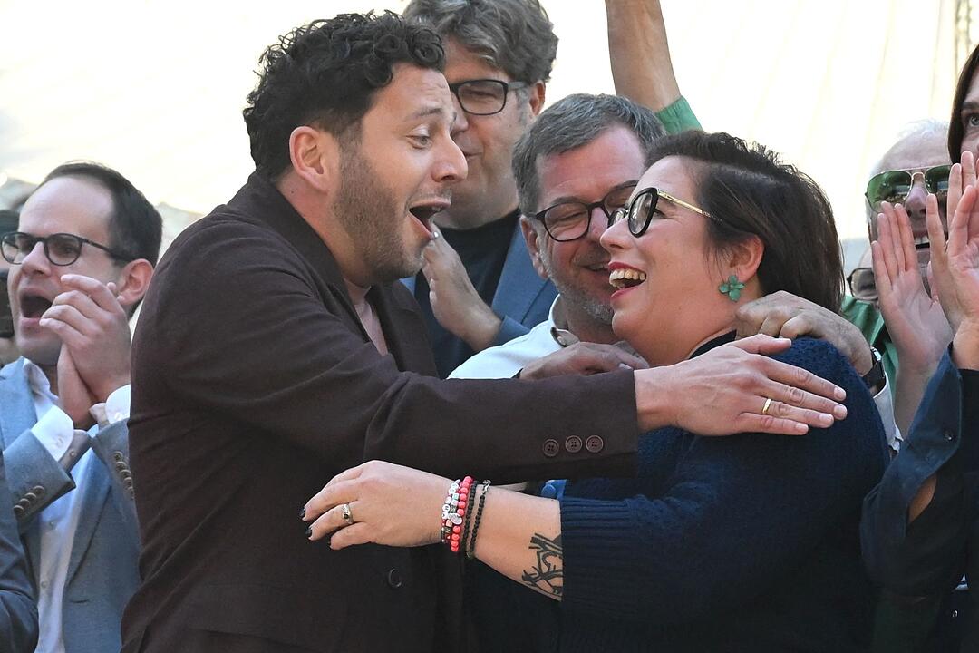 Landtagswahl in Sachsen-Anhalt - Wahlparty Gr&uuml;ne
