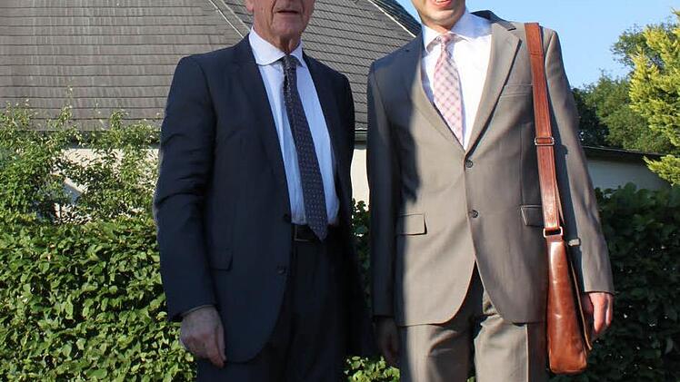 Franz Müntfering (l.) und Pfarrer Christian Muschler