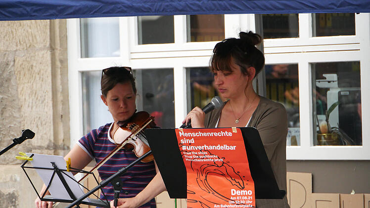 Bamberg: Demo f&uuml;r Seenotrettung am 07.08.2021