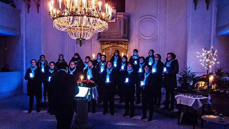 Begeisternder Auftritt: Das Vocalensemble Coburg gastierte in der Schlosskirche von Lahm im Itzgrund.Foto: Jochen Berger