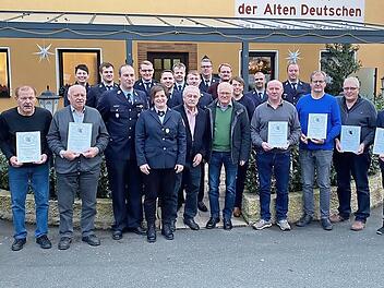 Ehrungen standen bei der Wehr in Kleingesee an.