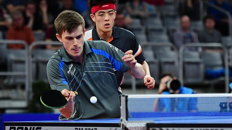 Kilian Ort (vorne) und Dang Qiu drangen bis ins Doppel-Finale vor.