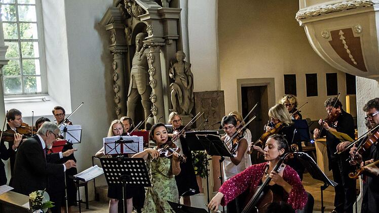 Das Collegium musicum und hervorragende Solisten überzeugten bei der Ahorner Serenade in der Schlosskirche. Foto: Jochen Berger