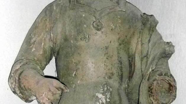 So sah der Taufengel am Tag seiner Entdeckung aus.  Fotos: privat