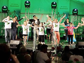 Junge und ältere Künstler präsentierten sich auf der Talentbühne der Grünen Meile in Adelsdorf. Fotos: Johanna Blum