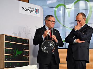 Mario Voigt und Friedrich Merz
