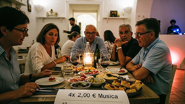 Italien-Urlauber empört über Restaurant-Rechnung - "4x 2,00 € Musica"