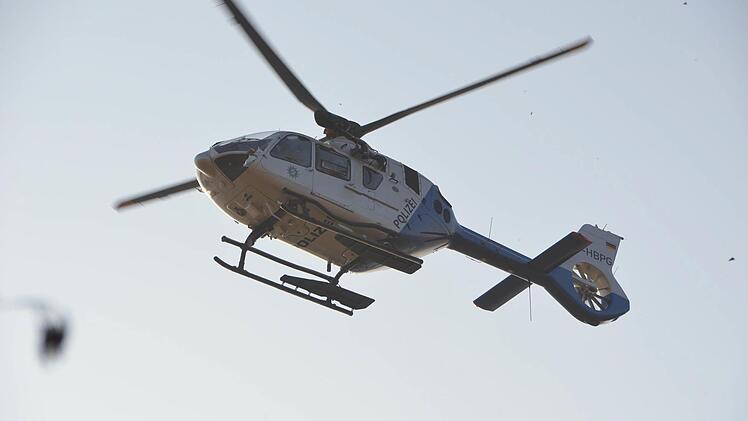 Auch aus der Luft wurde gesucht. Foto: Peter Rauch