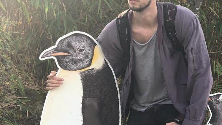 Patrick Weber mit seinem Lieblingstier.privat