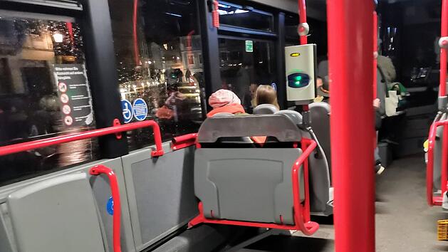 Bus, Stadbus, &Ouml;PNV, Stadtwerke Bamberg, Nacht, Dunkelheit