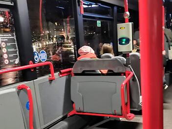 Bus, Stadbus, &Ouml;PNV, Stadtwerke Bamberg, Nacht, Dunkelheit