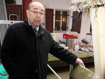 An diesem Rechen hat Franz Stumpf den nackten Mann aus der Wiesent gezogen. Foto: Peter Groscurth