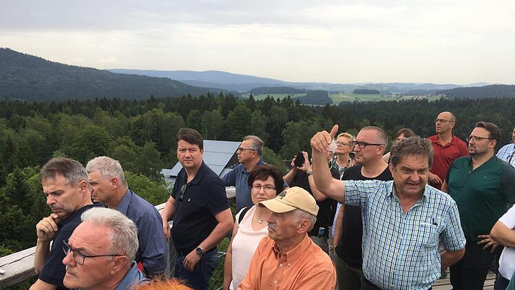 Erste Informationen am Baumwipfelpfad. Foto: Ralf Ruppert