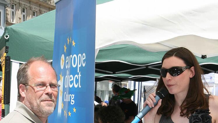 Organisator Michael Böhm und Nadine Deusing von Europe direct