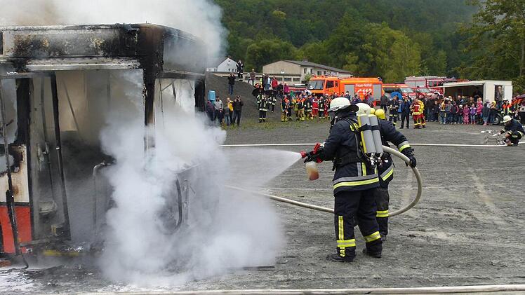 Nach wenigen Minuten hatten die Wehrmänner den Brand unter Kontrolle.