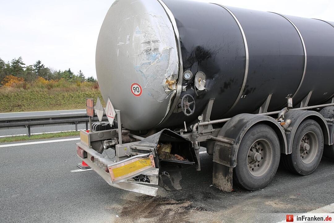 A9: Am Bindlacher Berg krachen vier Lkw ineinander