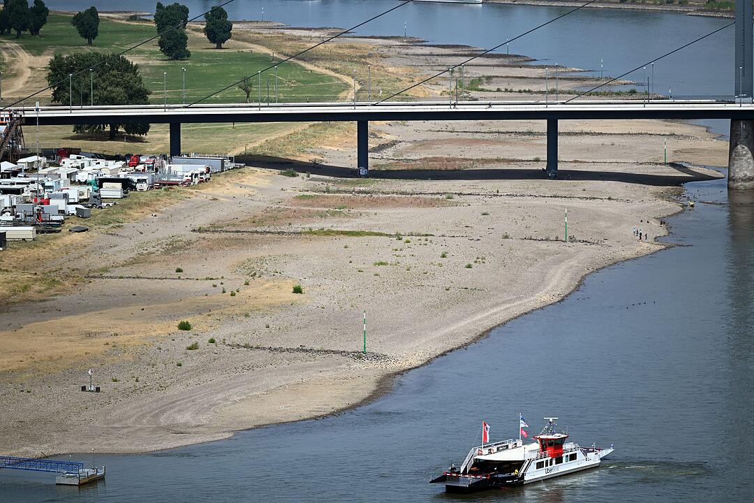 Niedrigwasser im Rhein