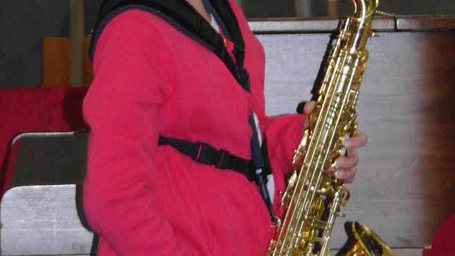 Die jüngste Saxophon-Spielerin an dem Abend war Alina Rubi.