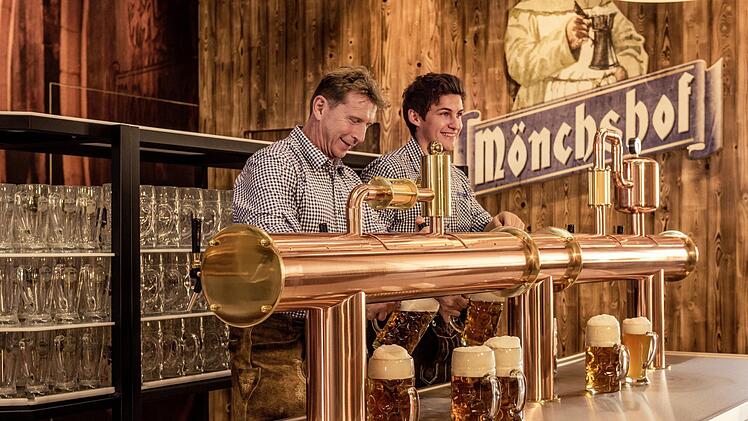 So sehen die neuen Ausschankecken aus. Visualisierung: Kulmbacher Brauerei