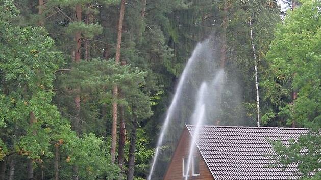 Wenn das Tierheim Kulmbach brennen w&uuml;rde, w&auml;re dies eine Katastrophe. Am Wochenende probten die Floriansj&uuml;nger den Ernstfall. Neun Wehren waren im Einsatz. Fotos: Sonny Adam
