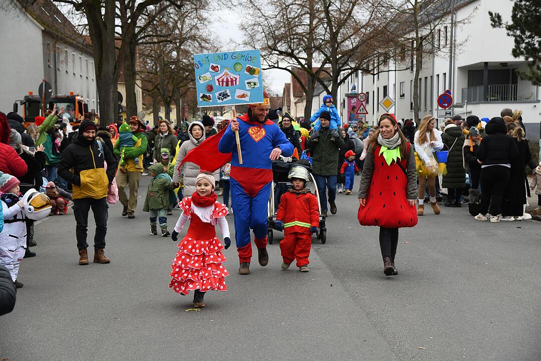 Faschingstreiben in der Gartenstadt.