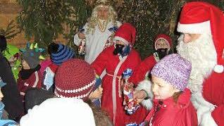 Das Warten auf den Nikolaus hat sich gelohnt.  Fotos: kpw