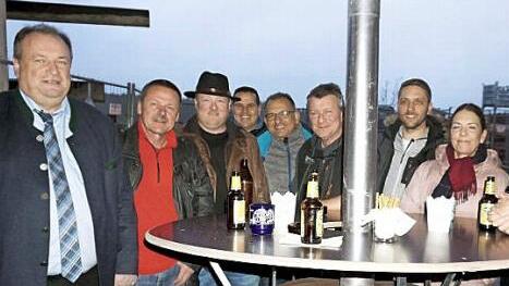 Der CSU-Ortsvorsitzende Manfred Bäreis (2. v. l.) freute sich über den guten Besuch. Unter anderem war Landtagsabgeordneter Walter Nussel (l.) zu Gast. Foto: Richard Sänger