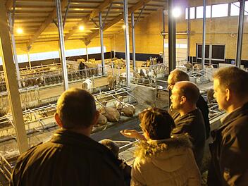 Marcus Appel präsentierte den neu gebauten Stall. Foto: Marco Meißner