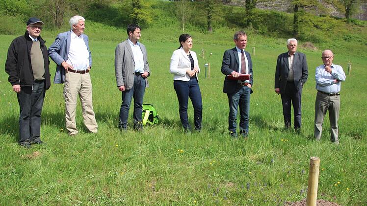 Bei der Baumpflanzaktion in der Haingasse  Foto: Veronika Schadeck