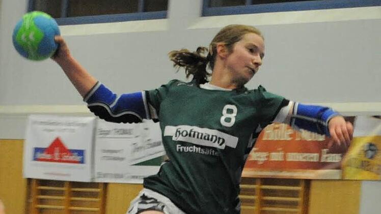 Eine starke Vorstellung hatte Carolin Annon von der SG Garitz/Nüdlingen in der Vorwoche angeboten. Jetzt will die Flügel-Spielerin auch gegen Haunstetten zum Höhenflug ansetzen. Foto: Hopf