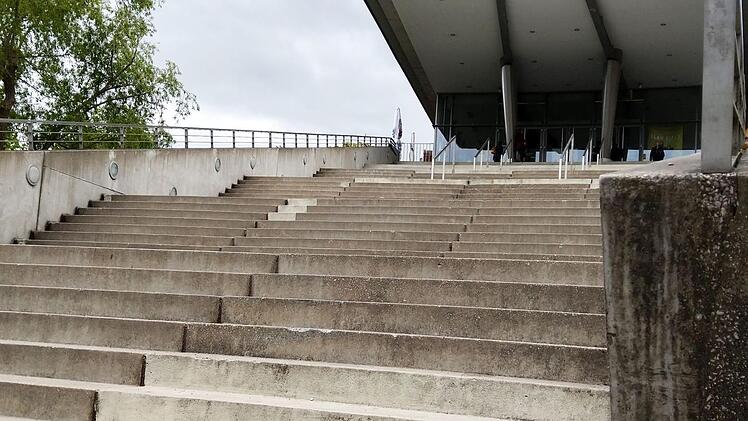 Treppenaufgang zum Coburger Utopolis.Foto: Jochen Berger