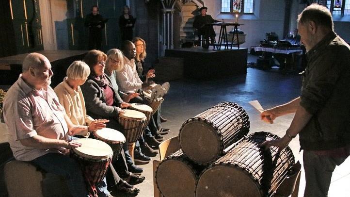 Die Trommlergruppe "Okafo" aus Pegnitz begeisterte mit ihrem Spiel. Fotos: Klaus Klaschka