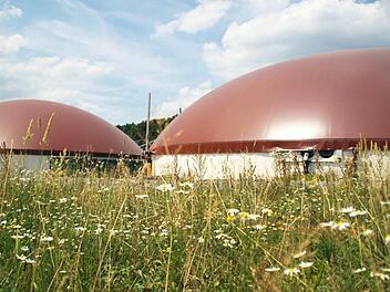 Die Biogasanlage in Hallerndorf Foto: Naturstrom-AG