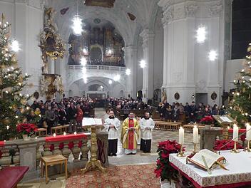 Die Christmette in der Basilika Gößweinstein Foto: Thomas Weichert