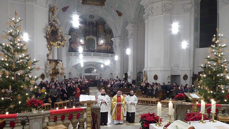 Die Christmette in der Basilika Gößweinstein Foto: Thomas Weichert