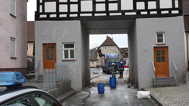 Hier passte der Lkw nicht durch.