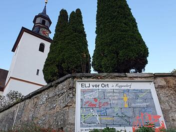 Die ELJ wirbt in Muggendorf für sich - vergeblich. Foto: Paul Pöhlmann