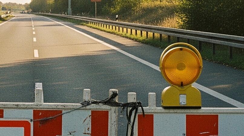 Autobahn, Anschlussstelle, Ausfahrt, Abfahrt, Sperrung, Baustelle, Bauarbeiten