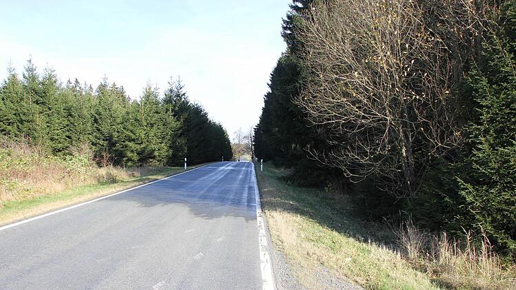 Blick von der Stelle des ehemaligen Grenzübergangs nach Brennersgrün
