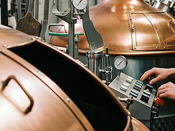 Braukessel in einer Brauerei