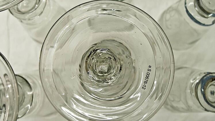 Historische Gläser in den Coburger Kunstsammlungen.Foto: Jochen Berger