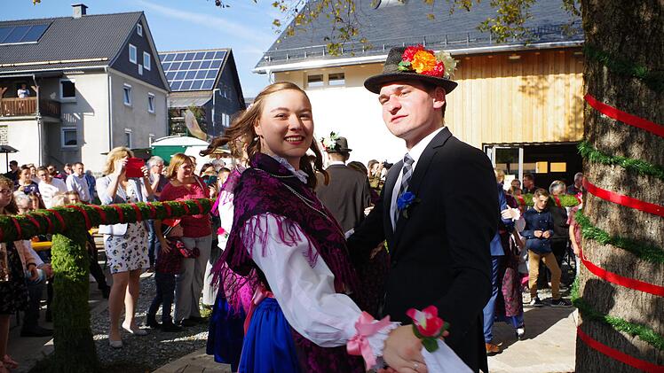 Der Plantanz ist eine lange Tradition in Windheim. Fotos: Veronika Schadeck