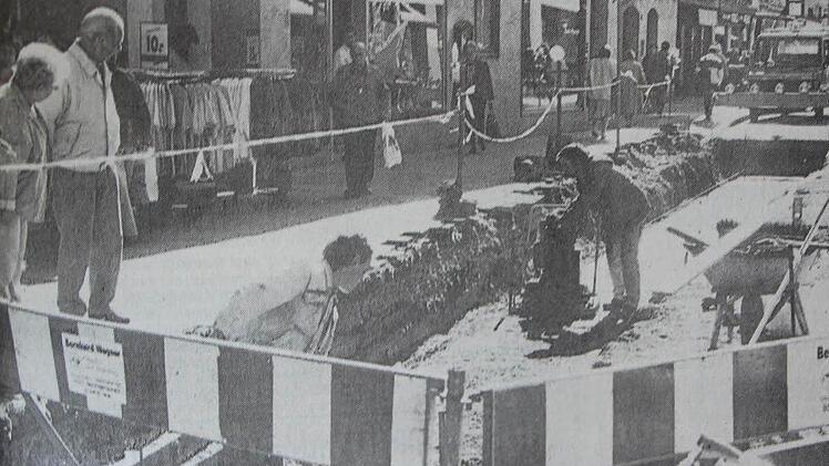Ein Bild aus dem Jahr 1989, als der Bau des Bächlas begann.  Archiv: Grün