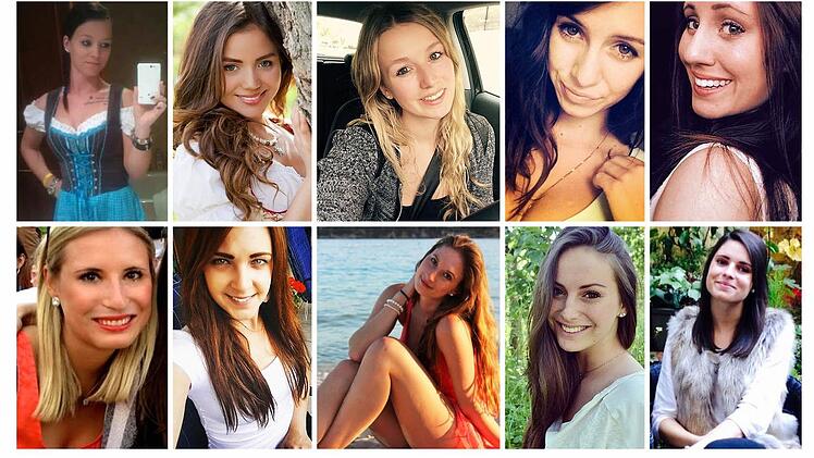 Das sind die Finalistinnen der Sandmadla-Wahl 2015: Julie Roppelt, Jessica Anneliese Rueda, Katharina Nüßlein, Kira Stedtler, Mirjam Kraus, Nathalie Höhn, Karina Strehl, Diana Manuela Di Filippo, Pia Weber und Steffi Hetzi (von links oben nach rechts unten). Fotos: privat/Collage: Tobias Stich